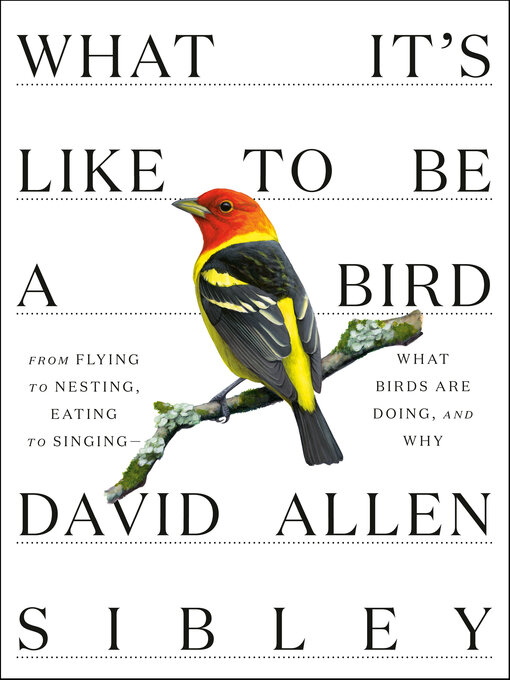 Title details for What It's Like to Be a Bird by David Allen Sibley - Wait list